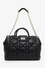 Christian Dior 2012 Black Cannage Lambskin Milly La Foret Shopping Tote