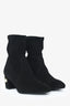 Stuart Weitzman Black Suede Pearl Embellished Ankle Boots Size 5.5