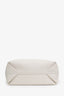 Burberry White Calf Leather Medium Reversible Bloomsbury Tote Bag