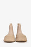 Jil Sander Beige Leather Lug Sole Chelsea Boots Size 35