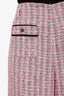 Maje Pink Tweed Pattern Evening Jacket + Pant Set Size 38 and 42