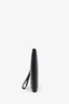 Saint Laurent Black Leather YSL Monogram Leather Pouch