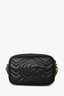 Gucci Black Chevron Leather GG Mormont Mini Camera Crossbody