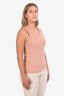 Agolde Peach Ribbed Cotton Blend Tank Top Size M