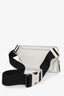 Prada White Saffiano Leather Belt Bag