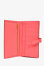 Hermès 2017 Pink Leather Bearn Wallet