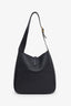 Saint Laurent Black Leather Le 5 a 7 Small Hobo Bag