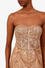 Bronx & Banco Gold Sequin 'Giselle' Maxi Dress Size M