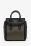 Alexander McQueen Black Leather Mini Studded Heroine Bag with Strap