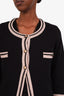 Pre-loved Chanel™ Black/Grey Cashmere Cardigan Size 42