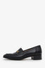 Gucci Black Interlocking G Horsebit Loafer Size 38