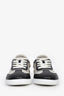 Hermès Black Leather Canvas H Sneakers Size 37
