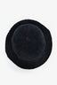 Pre-loved Chanel™ Black Cotton Wool Tweed Bucket Hat Size M