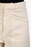 Nili Lotan Cream Carpenter Pants Size 00