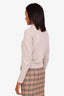 Vince Beige Cotton Sheer Button-Up Long Sleeve Sweater Size S