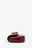 Gucci Maroon Leather 'Bamboo Night' Small Clutch on Chain