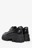 Prada Black Leather Platform Lug Oxfords Size 38