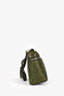 Loro Piana Green Ostrich Leather Extra Pocket L19 Top Handle