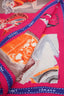 Hermès Pink/Orange Silk J'aime Mon Carré Scarf 70cm