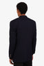 Burberry Navy Wool Cashmere Tailored Suit Jacket Est Size M Mens