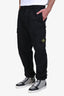 Pantalon Stone Island en coton noir avec écusson logo Taille 34 Homme
