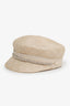 Christian Dior Straw Newsboy Cap Size 58