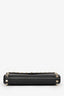 Valentino Black Pebbled Leather Rockstud Envelope Wallet on Chain