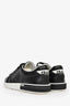 Prada Black/White Leather Downtown Sneakers Size 36