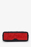 Christian Louboutin Black Leather Cabata Embossed Tote Bag with Strap