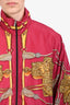 Gucci Pink/Yellow Baroque Sellier Print Nylon Windbreaker Jacket Size Large Mens