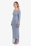 House of Harlow 1960 Blue Crochet Fringe Dress Size S