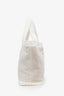 Pre-loved Chanel™ Beige/White Terry Cotton CC Beach Tote Towel Set