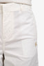 Burberry White Logo Embroidered Shorts Size 14Y