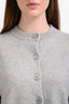 Extreme Cashmere Grey Cashmere 'Chou' Cardigan Sweater Size OS