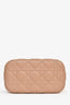 Christian Dior 2020 Blush Pink Cannage Leather Small Vanity Case with Strap