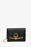 Salvatore Ferragamo Black Gancini Card Holder