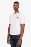 Hermès White Cotton Horse Embroidered T-Shirt Size L Mens