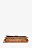 Brandon Blackwood Orange Python Print "Nia" Bag