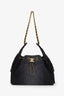 Pre-loved Chanel™ Black Washed Denim Small 25 Bag GHW