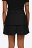 Christian Dior 2017 Black Wool Quilted Pocket Skort Size 38
