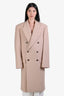 Wardrobe NYC x Hailey Bieber Beige Wool Oversized Coat Size S