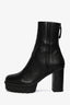 Aquazzura Black Leather Francoise Booties Size 36