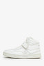 Celine White Leather Logo Hightop Sneakers Size 38