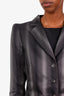 Lida Baday Black/Silver Blazer Size 4