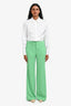 Alice and Olivia Green Wide Leg Pant Size 4