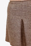 Prada Grey Silk Virgin Wool Mini Skirt Size 38