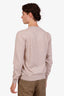 Ralph Lauren Purple Label Beige Virgin Wool V-Neck Sweater Size 50 Mens