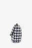 Pre-loved Chanel™ Blue Houndstooth Tweed Medium 19 Flap Bag
