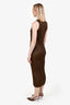 Pleats Please Issey Miyake Brown Sleeveless Dress Size 3