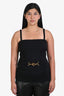 Gucci Black Wool Ribbed Buckle Tube Top Size XL